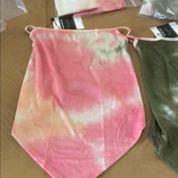 Olive tie dye face mask - Picture 5 of 9